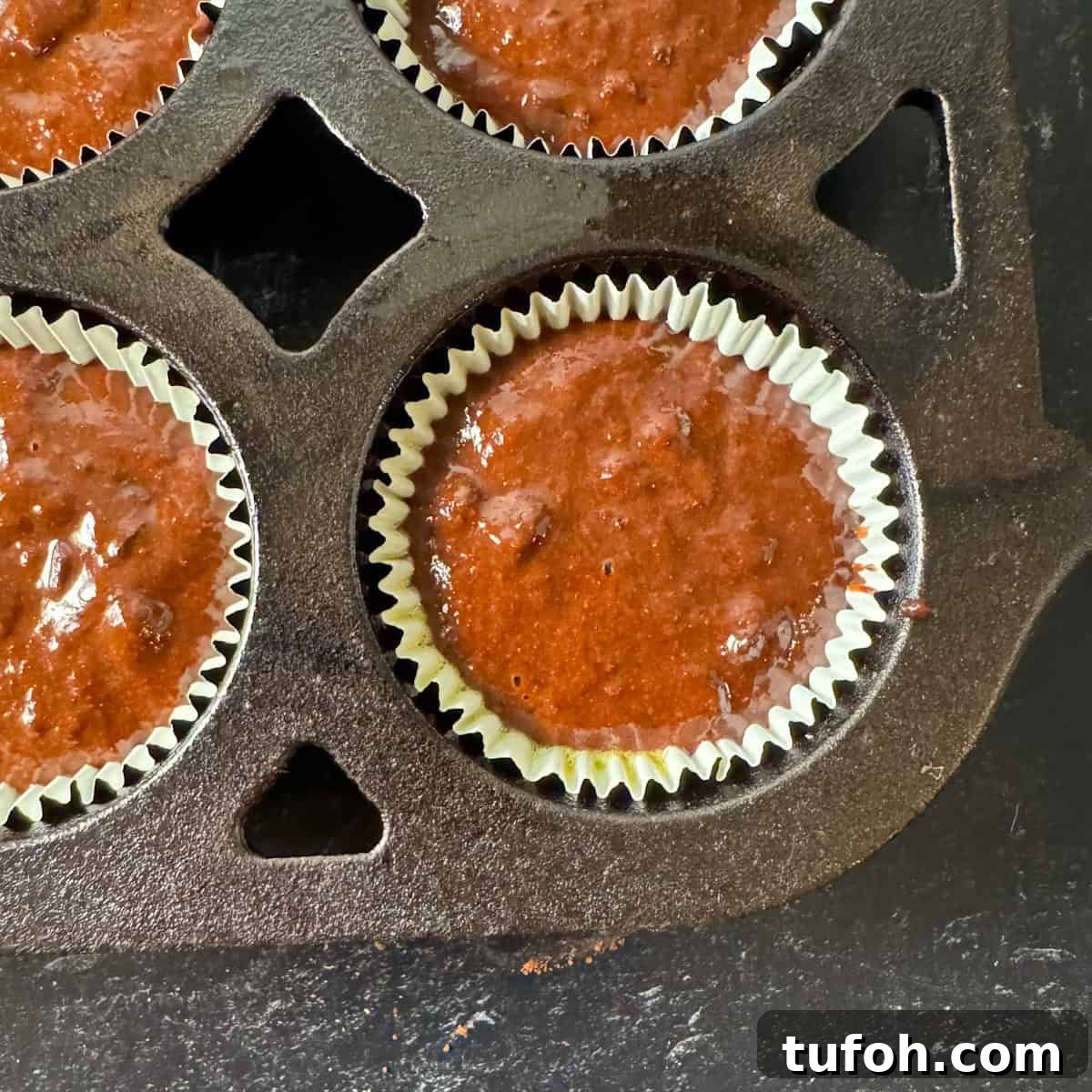 Chocolate Banana Protein Muffins: High-Protein Snack Recipe 8 chocolate protein muffin batter