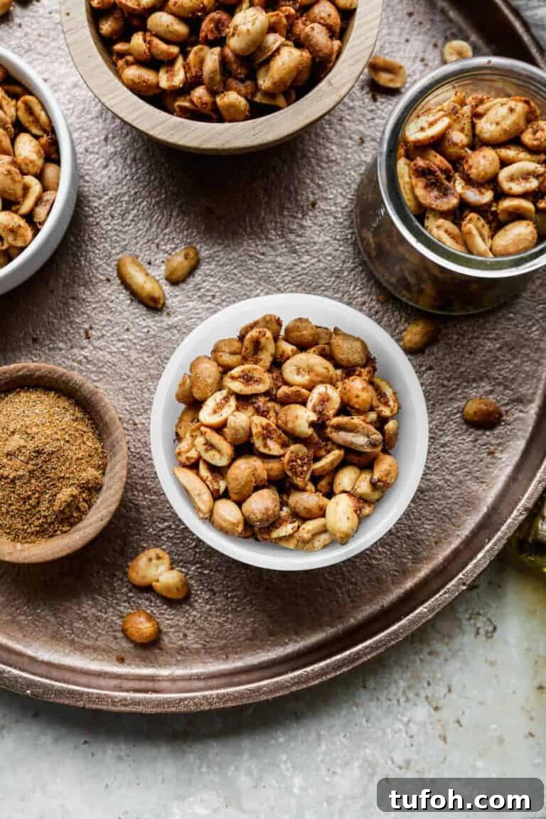 Spicy roasted peanuts