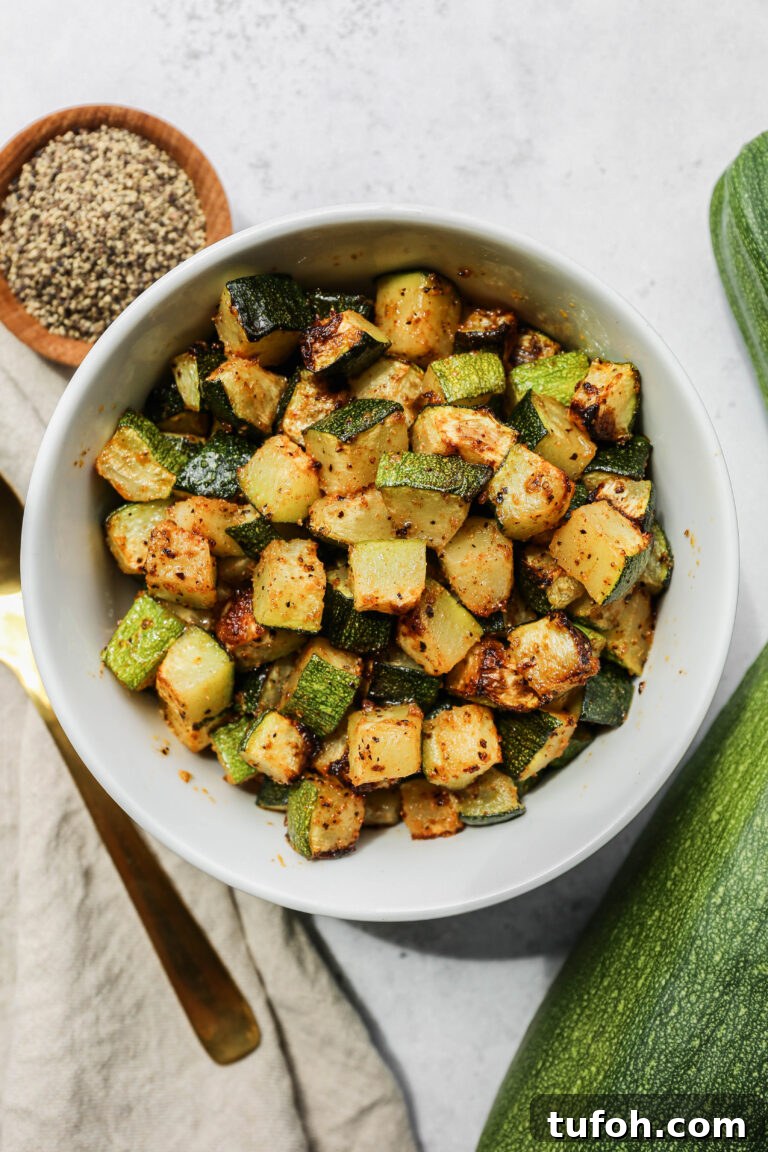 Roasted zucchini squash