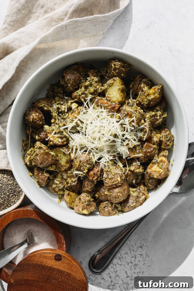 Pesto baby potatoes