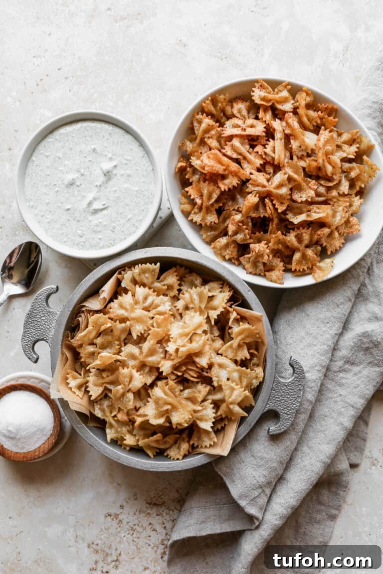Gluten free pasta chips
