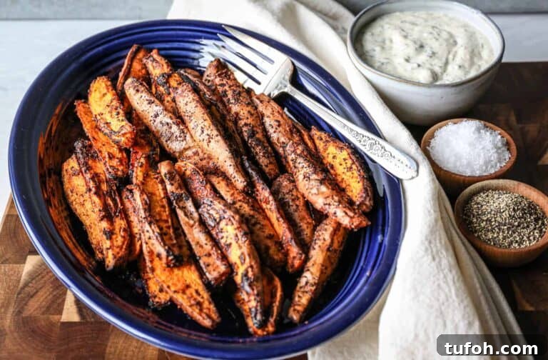Sweet potato wedges