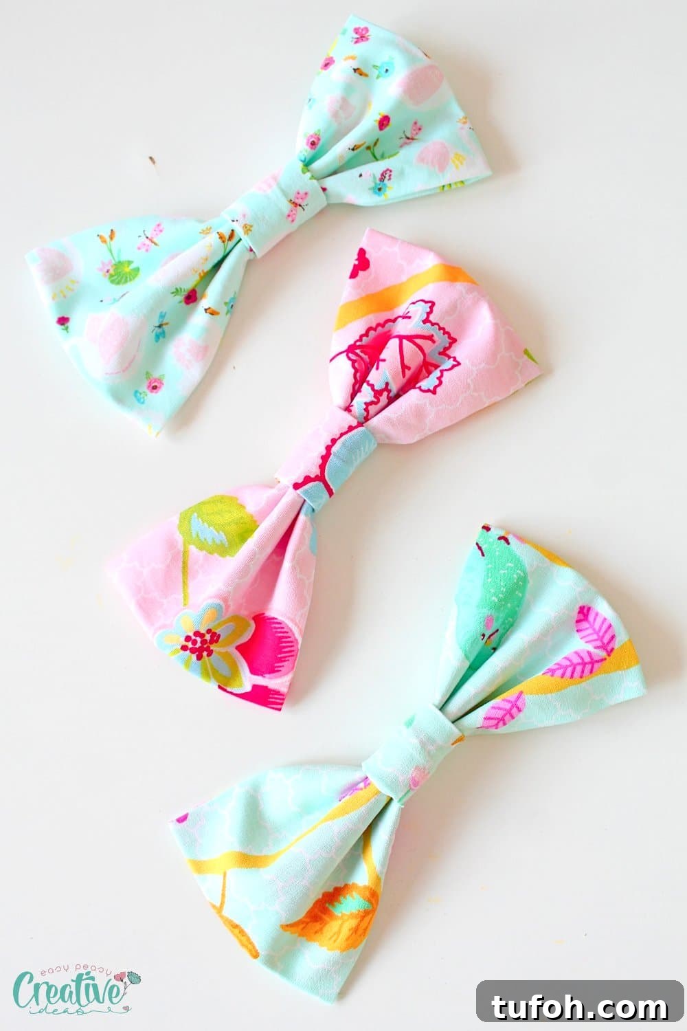 DIY fabric bows