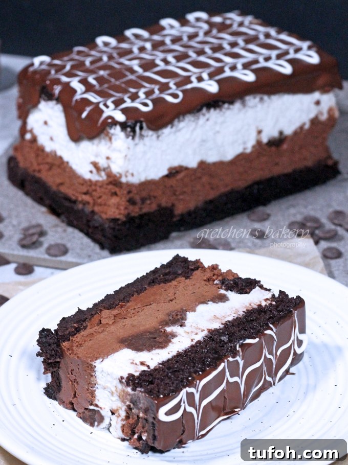 Decadent Tuxedo Cake Recipe: Rich Chocolate and Vanilla Layer Cake 3 Tuxedo Cake ~ Costco Copy Cat Recipe
