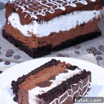 Decadent Tuxedo Cake Recipe: Rich Chocolate and Vanilla Layer Cake 6 Tuxedo Cake ~ Costco Copy Cat Recipe