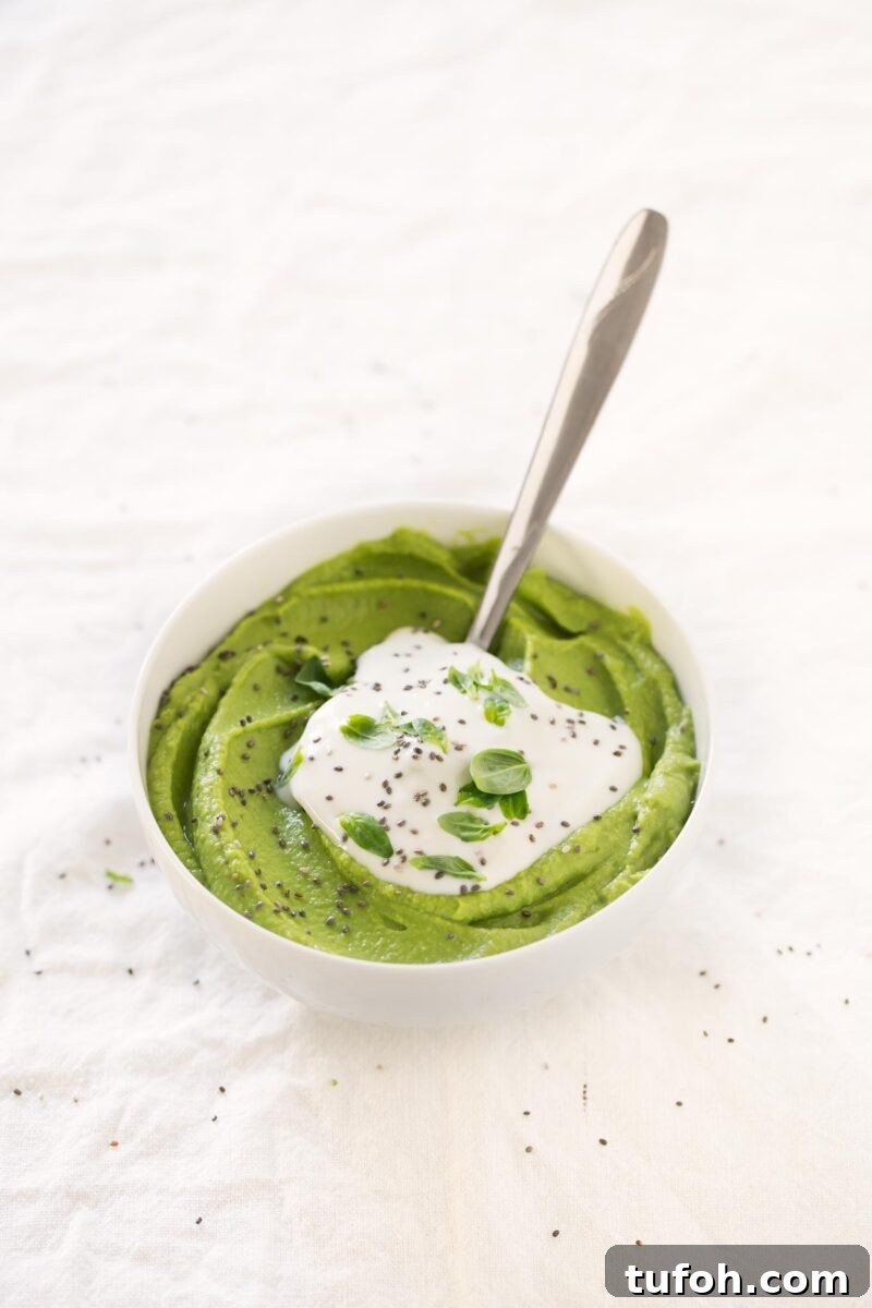 Creamy Pea Purée Recipe: Smooth, Fresh Side Dish 3 Pea Puree.- This pea puree is ready in 15 minutes and is really easy to make. I'm obsessed with this amazing recipe. It's the perfect side!