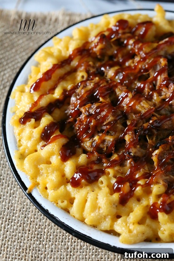 Pulled pork mac and cheese Pulled pork mac and cheese