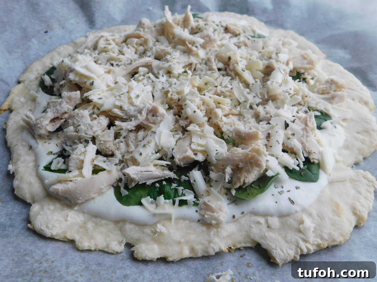Light Alfredo Pizza Recipe with Creamy Garlic Sauce and Veggies 5 img 8947 4