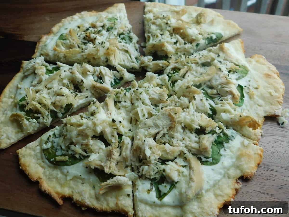 Light Alfredo Pizza Recipe with Creamy Garlic Sauce and Veggies 8 img 8947 6