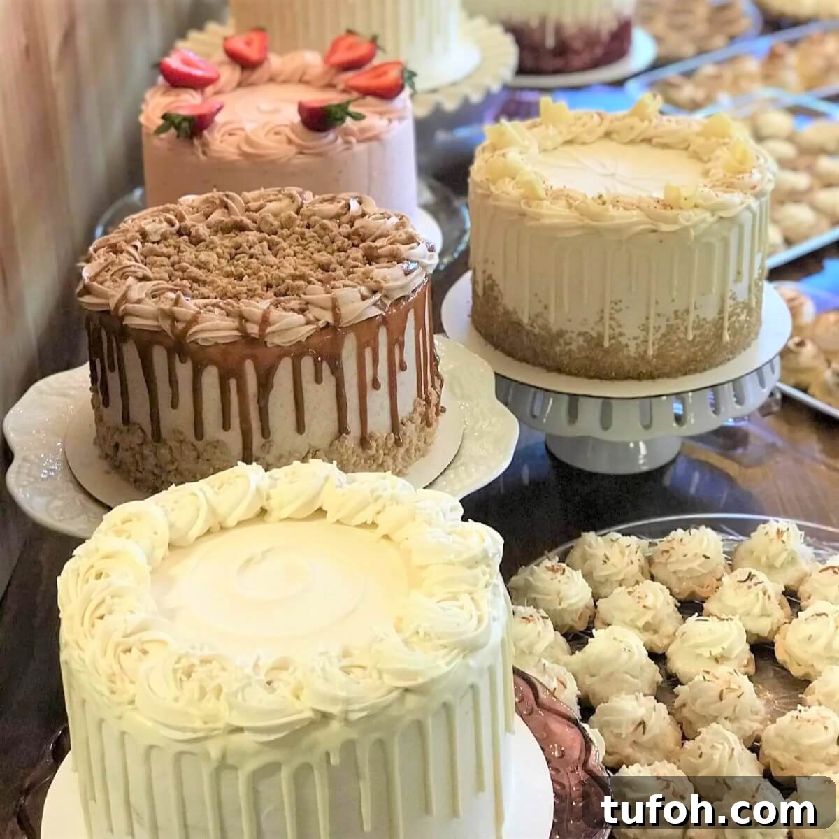 How to Safely Transport a Wedding Cake: 7 Proven Tips 4 A dessert table filled with professional cakes and pastries