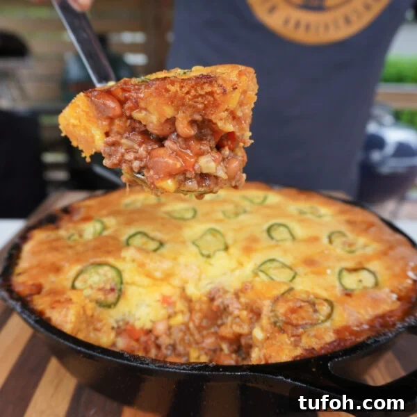 Cornbread cowboy casserole.