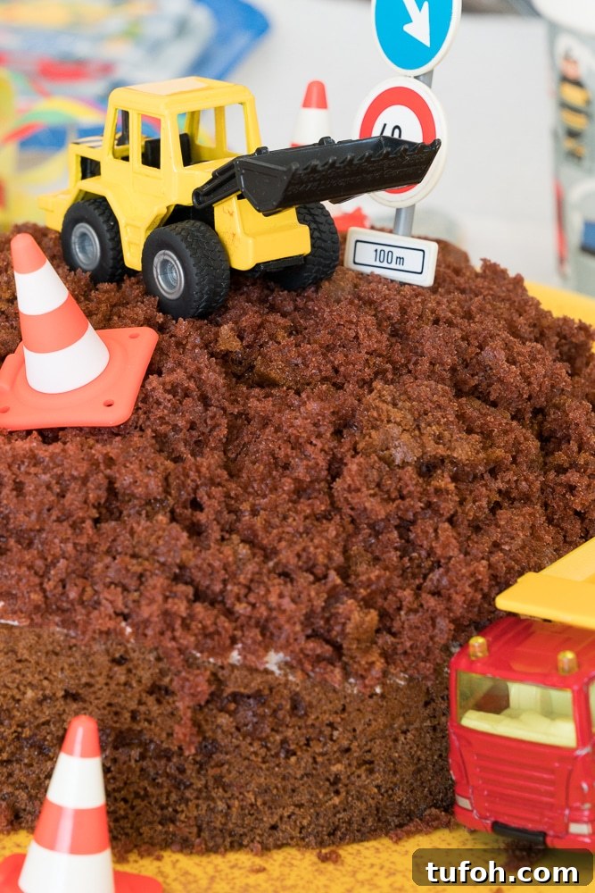 Construction Site Cake Ideas for Kids' Birthday Parties 5 Mole Motif Cake