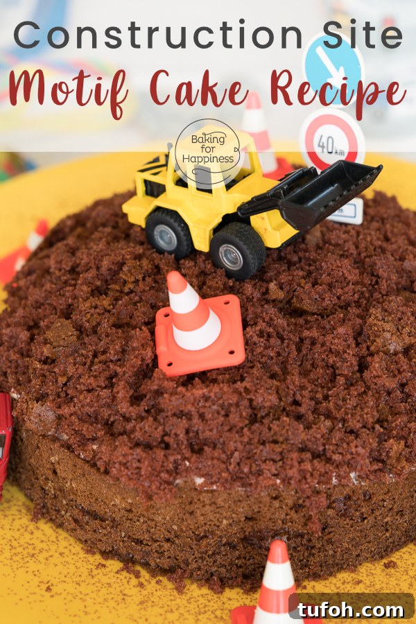 Construction Site Cake Ideas for Kids' Birthday Parties 7 Easy construction site cake for kids. This digger cake without fondant tastes super delicious & looks great.
