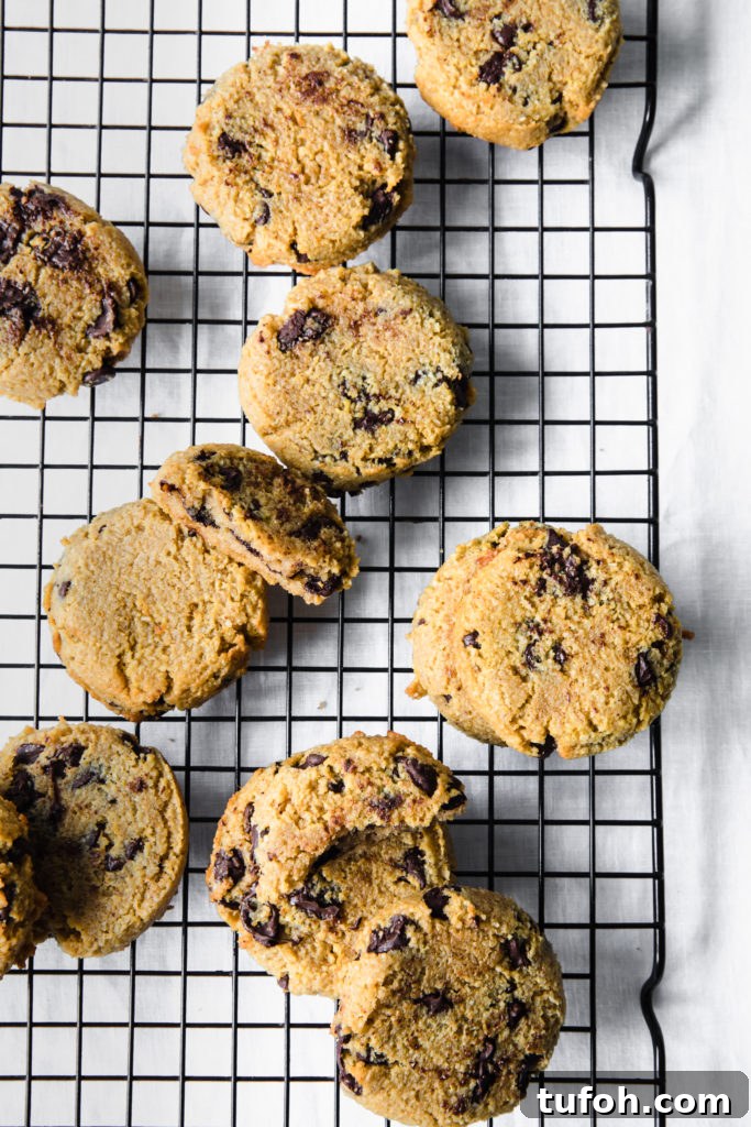 cookies on a wire rack
