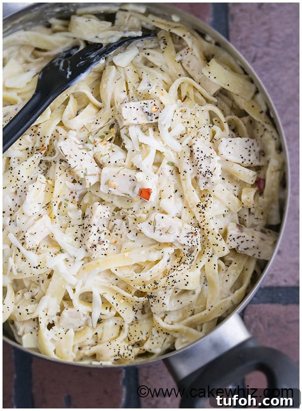 Creamy One-Pot Fettuccine Alfredo Recipe 2 One Pot Healthy Fettuccine Alfredo Recipe 6