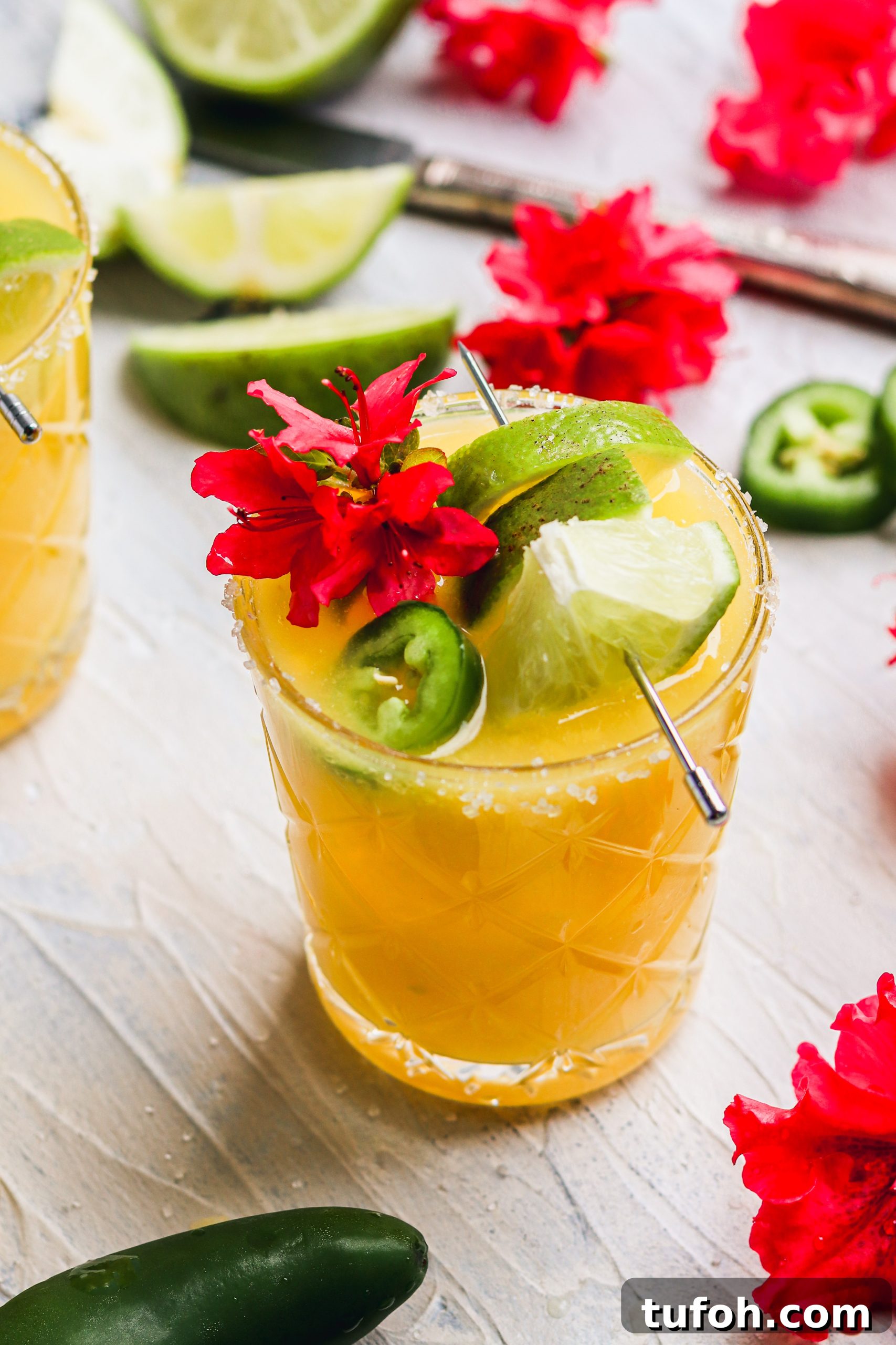 Spicy Mango Margaritas || For the Love of Gourmet