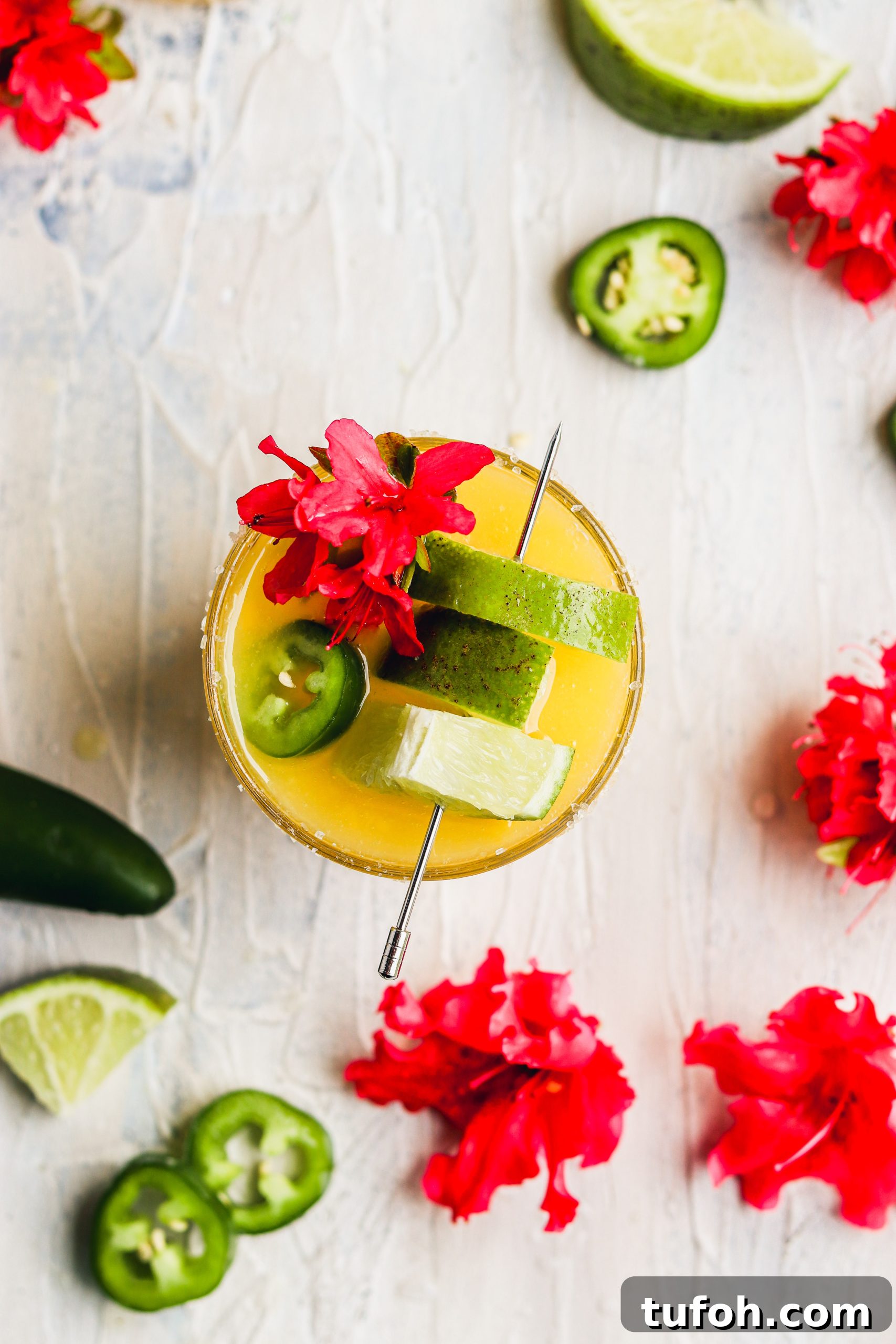 Spicy Mango Margaritas || For the Love of Gourmet