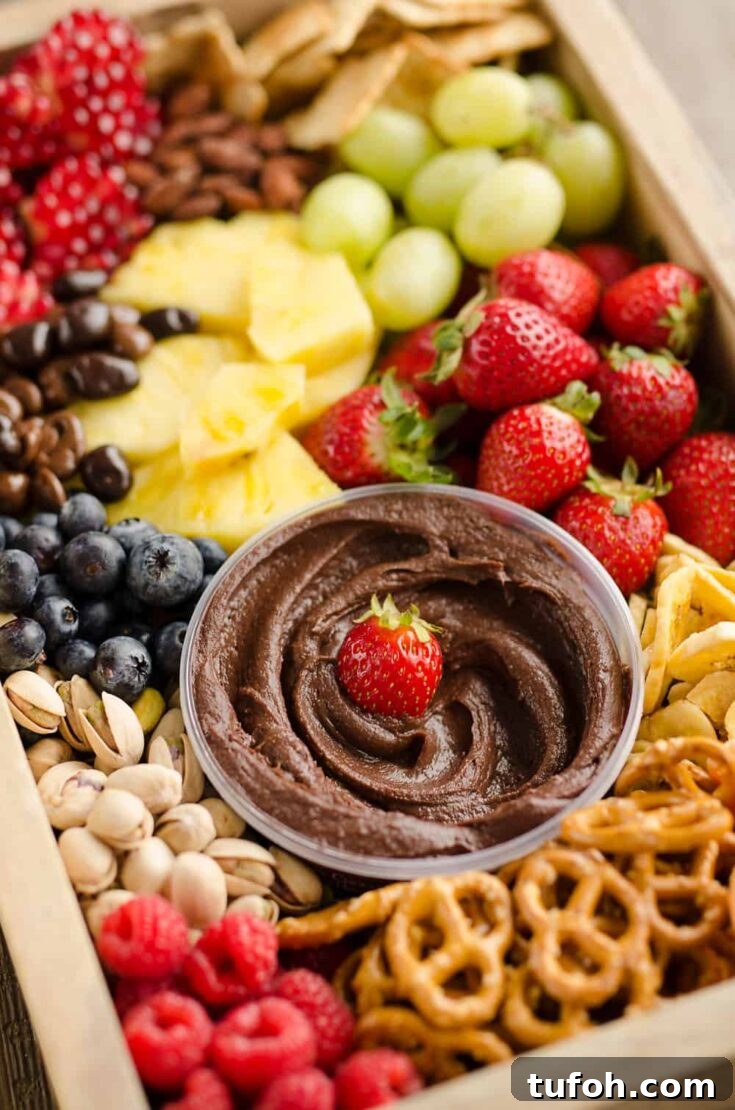 Image for Healthy Fruit & Chocolate Party Tray