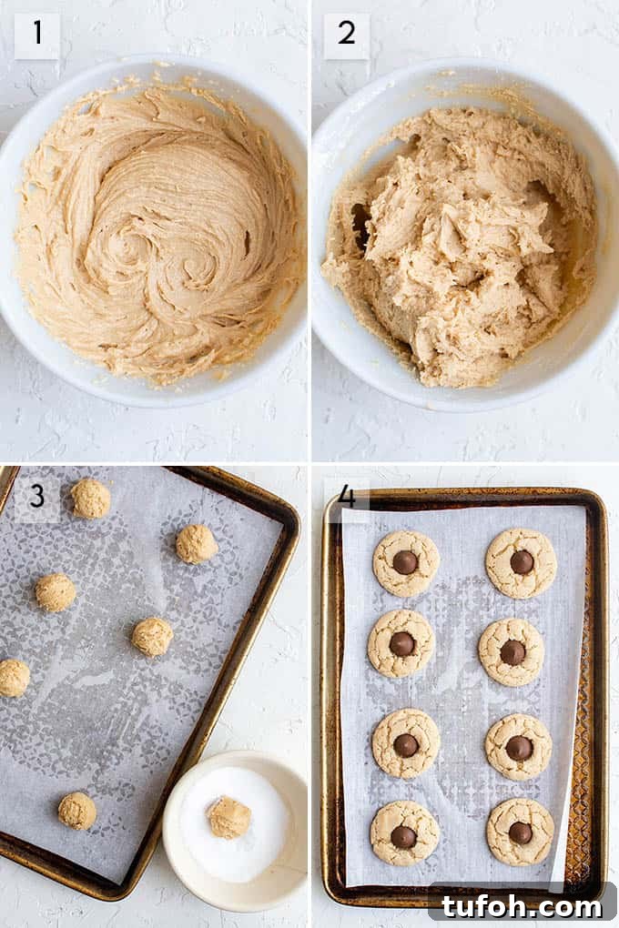 how to make peanut butter blossoms