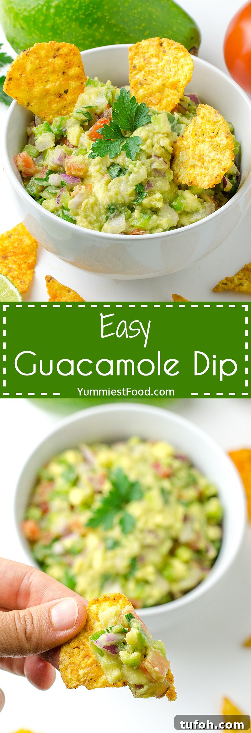 Easy Guacamole Dip - perfect choice for light dinner