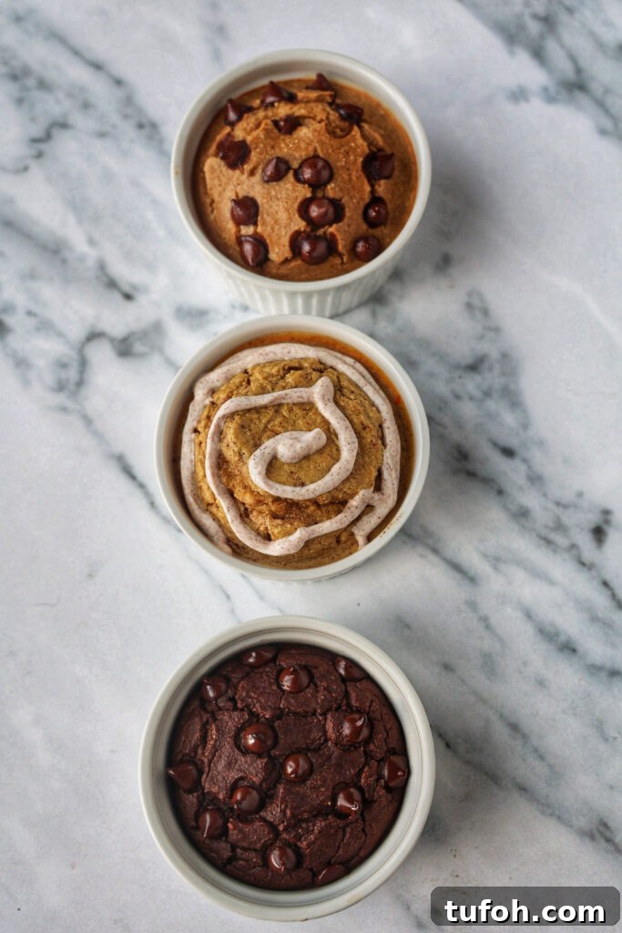 Viral blended baked oats three ways (chocolate chip cookie, cinnamon roll, brownie batteR)