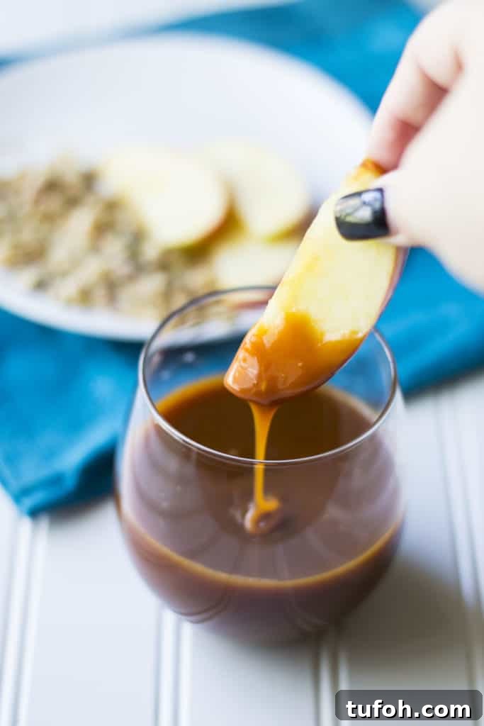 Close-up of caramel sauce being poured