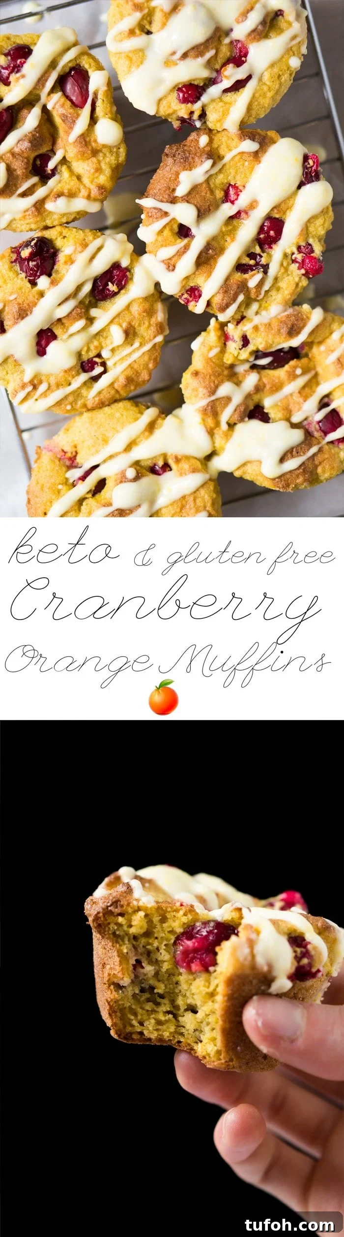 Gluten Free & Keto Cranberry Orange Muffins 🍊 Suuuper Tender & Moist #ketomuffins #lowcarbmuffins