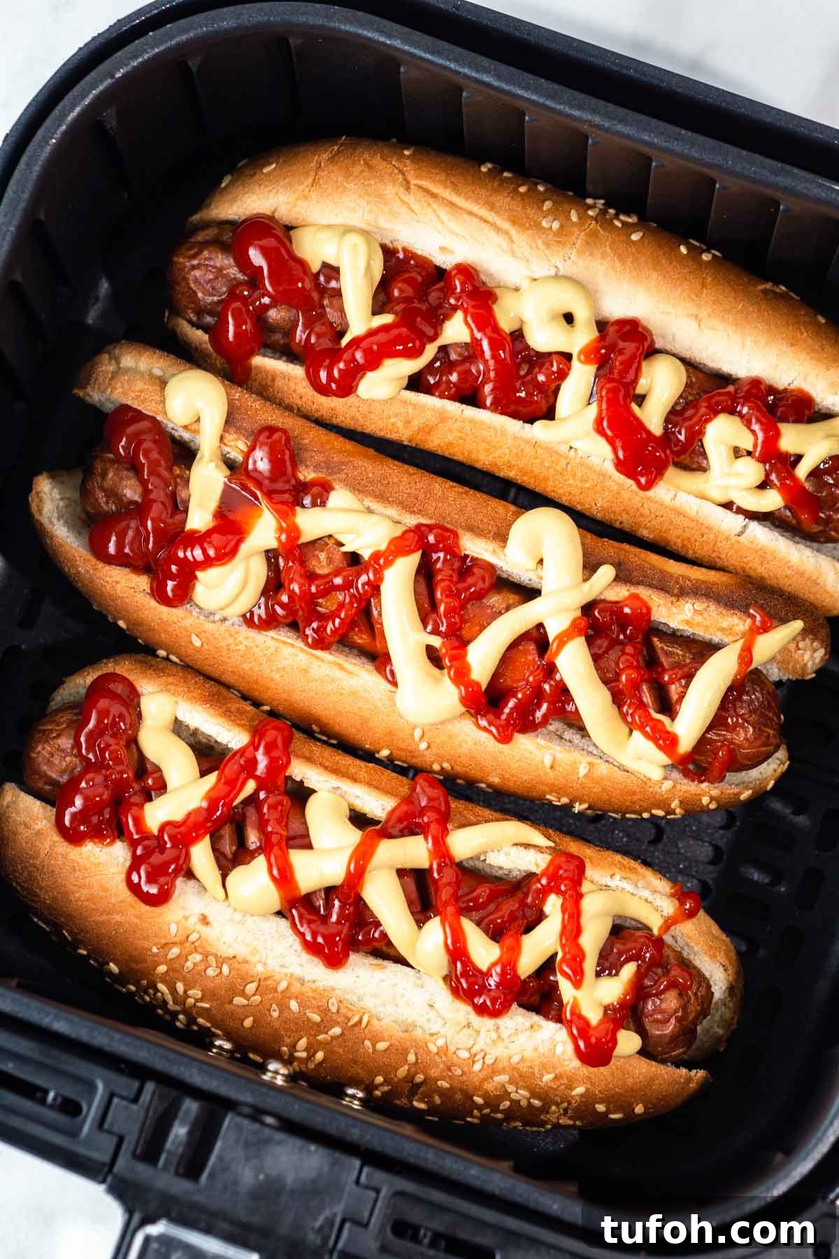 frozen hot dogs in the air fryer.