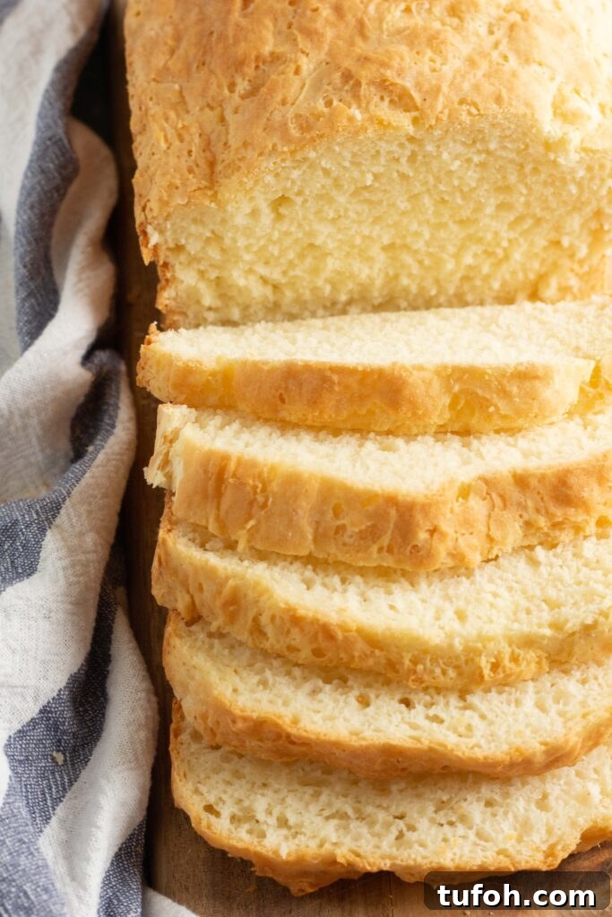 Sliced gluten free bread