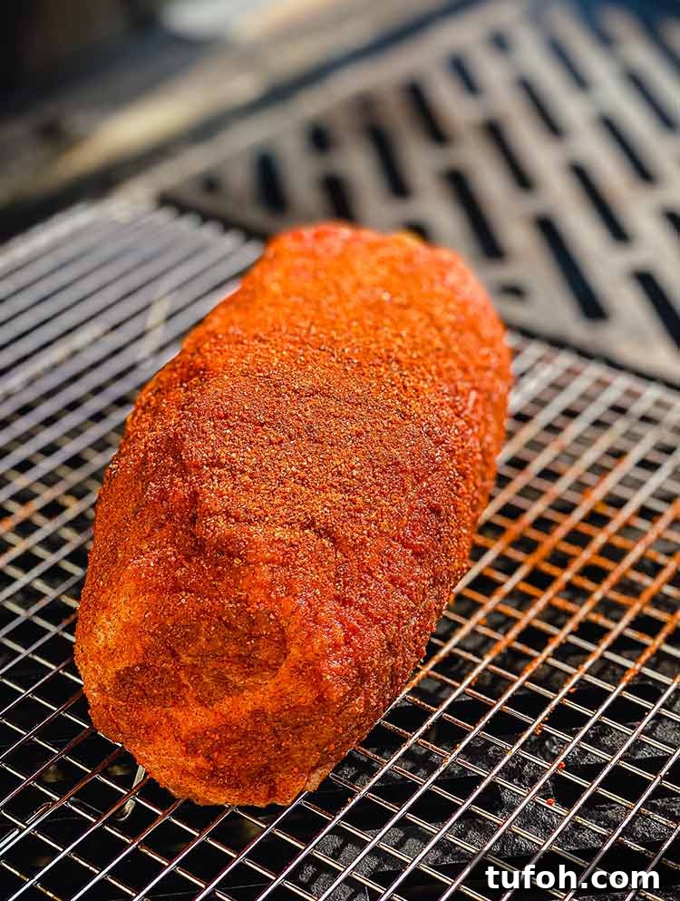 pork butt money muscle on grill